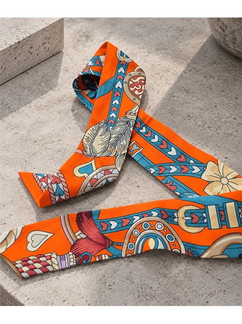 mini foulard fantasia SETTEBÌ | TWI03CINTURINI ARANCIO